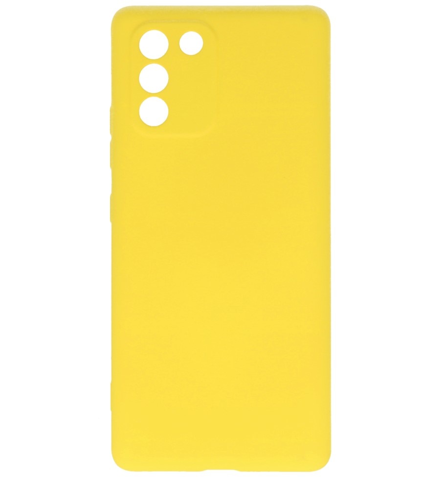 Fashion Color TPU Hülle Samsung Galaxy S10 Lite Gelb