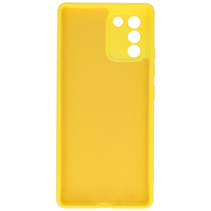 Custodia in TPU color moda per Samsung Galaxy S10 Lite Giallo