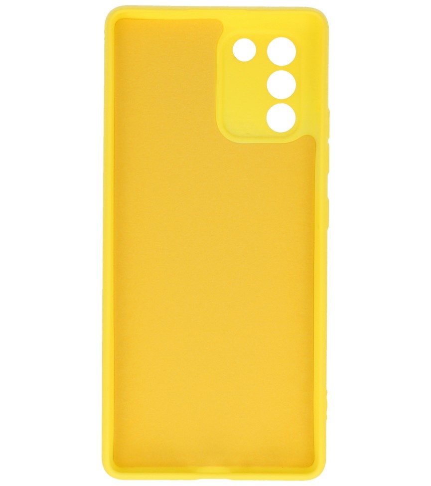 Custodia in TPU color moda per Samsung Galaxy S10 Lite Giallo