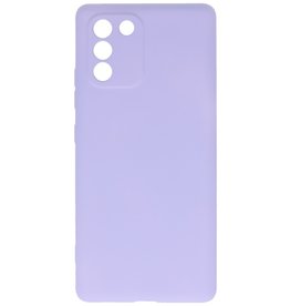 Fashion Farbe TPU Hülle Samsung Galaxy S10 Lite Lila