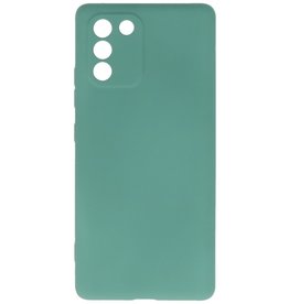 Custodia in TPU color moda per Samsung Galaxy S10 Lite verde scuro