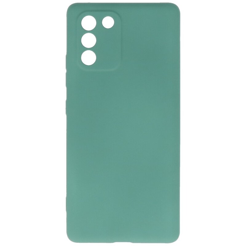 Fashion Color TPU Case Samsung Galaxy S10 Lite Dunkelgrün