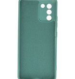 Fashion Color TPU Hoesje Samsung Galaxy S10 Lite Donker Groen