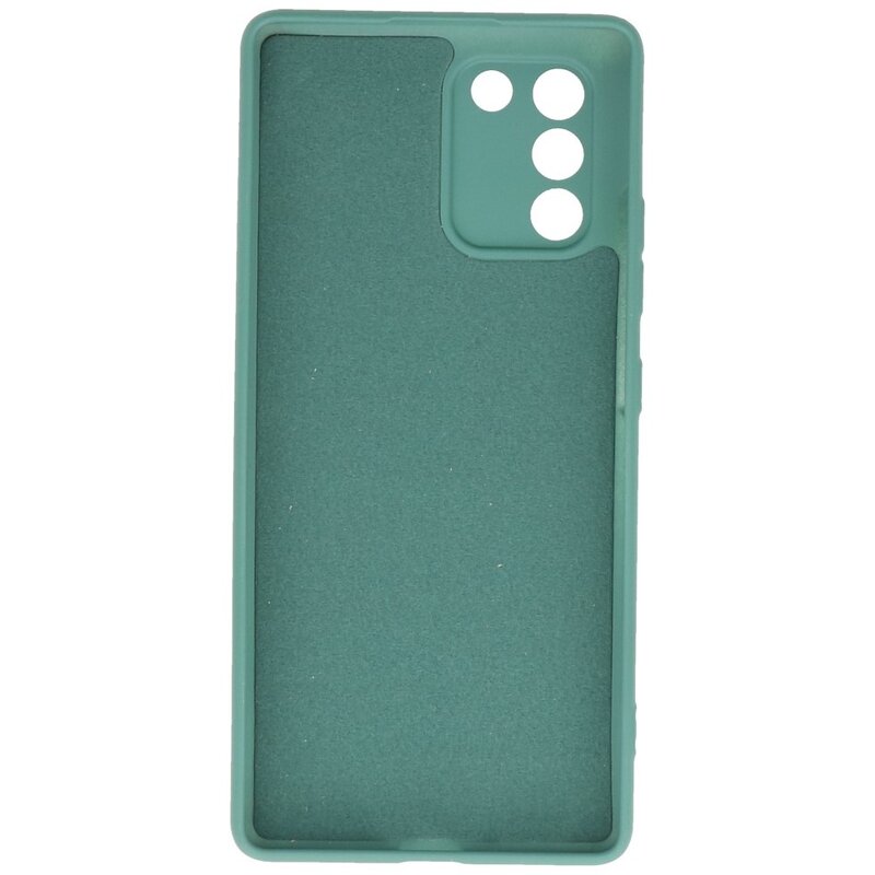 Fashion Color TPU Case Samsung Galaxy S10 Lite Dunkelgrün