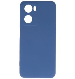 Custodia in TPU colore moda Oppo A57s / A77s / A77 4G Navy