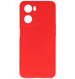 Custodia in TPU colore moda Oppo A57s / A77s / A77 4G Rosso