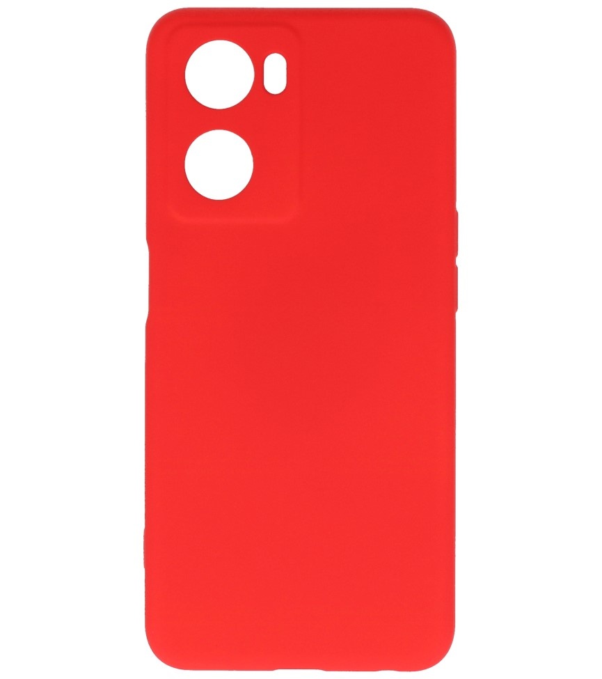 Custodia in TPU colore moda Oppo A57s / A77s / A77 4G Rosso