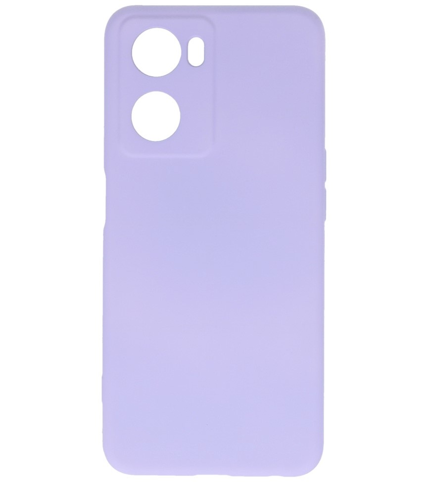Fashion Color TPU Hoesje Oppo A57s / A77s / A77 4G Paars