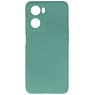 Custodia in TPU colore moda Oppo A57s / A77s / A77 4G verde scuro