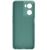 Custodia in TPU colore moda Oppo A57s / A77s / A77 4G verde scuro