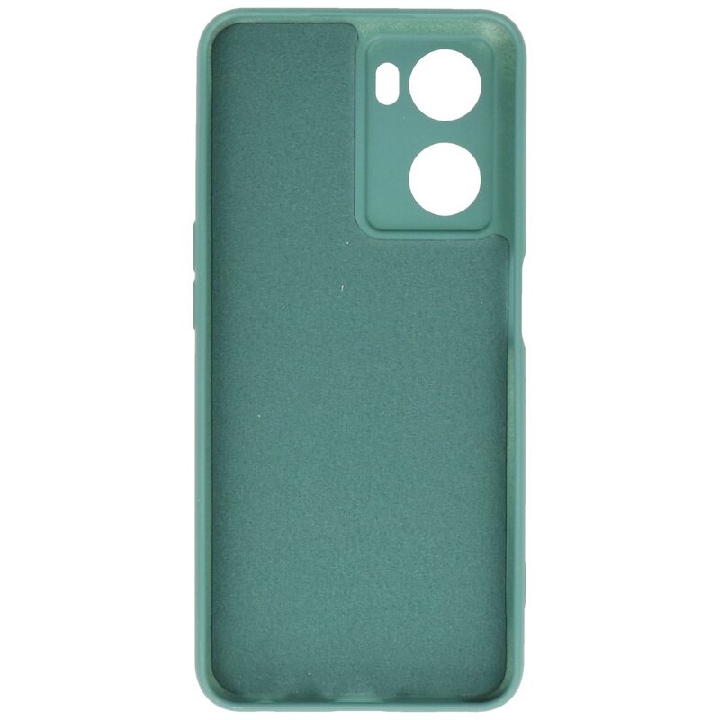 Custodia in TPU colore moda Oppo A57s / A77s / A77 4G verde scuro