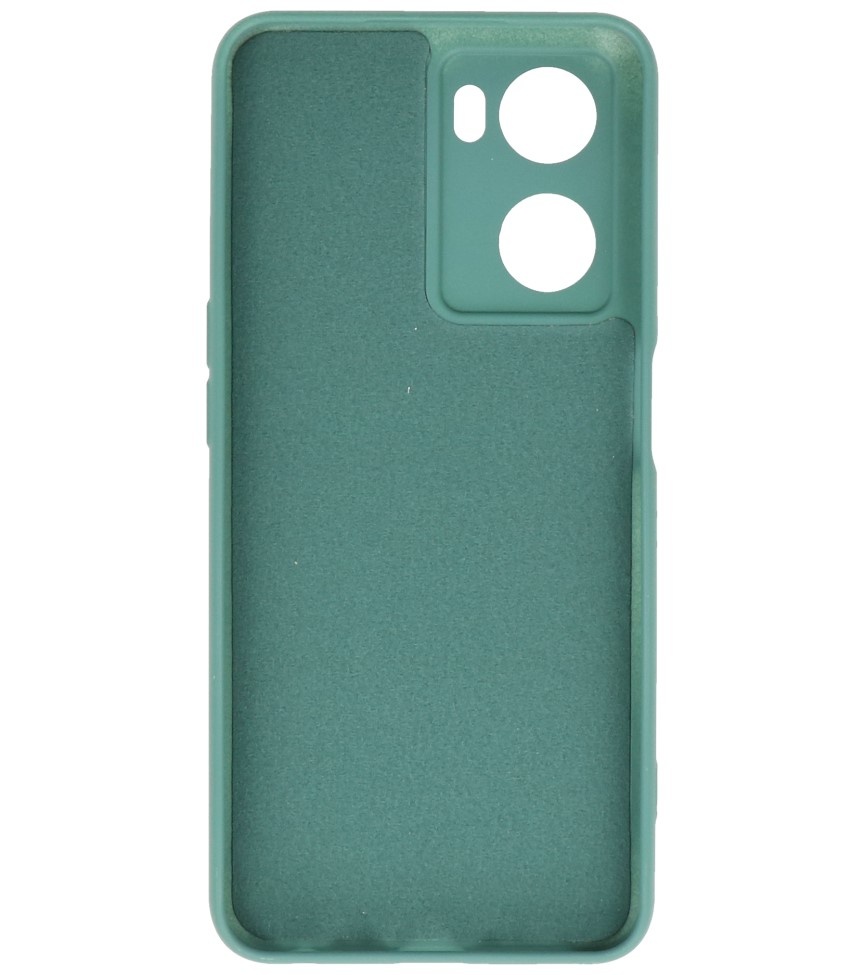 Custodia in TPU colore moda Oppo A57s / A77s / A77 4G verde scuro