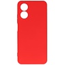 Fashion Color TPU Hoesje Oppo A17 Rood