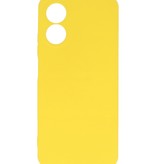 Fashion Color TPU Case Oppo A17 Yellow
