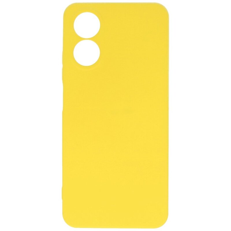 Fashion Color TPU Case Oppo A17 Yellow