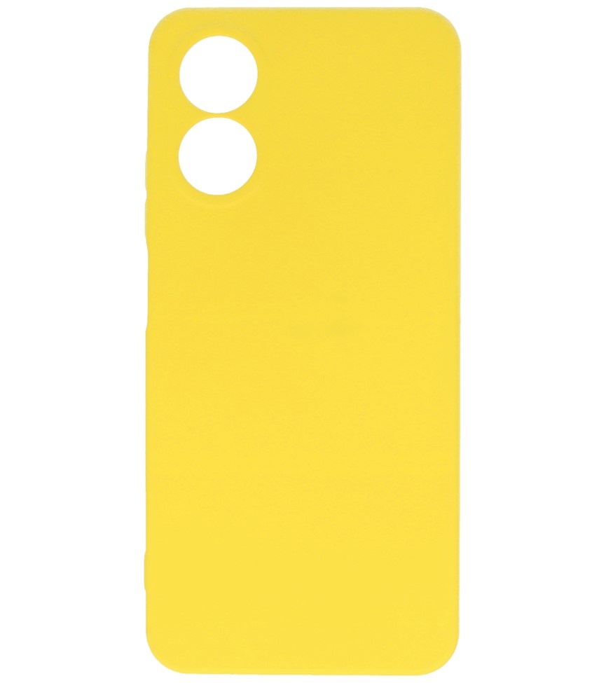 Custodia in TPU colore moda Oppo A17 giallo