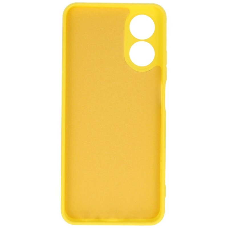 Fashion Color TPU Case Oppo A17 Yellow
