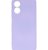 Fashion Color TPU Case Oppo A17 Purple
