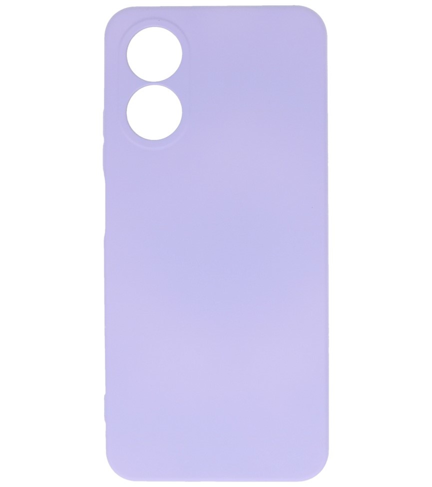 Fashion Color TPU Case Oppo A17 Purple