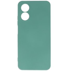 Custodia in TPU colore moda Oppo A17 verde scuro