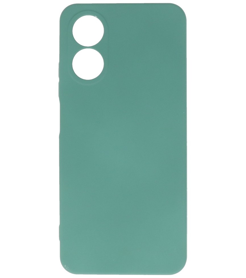 Custodia in TPU colore moda Oppo A17 verde scuro