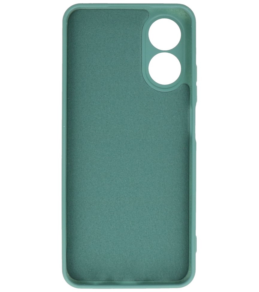 Custodia in TPU colore moda Oppo A17 verde scuro