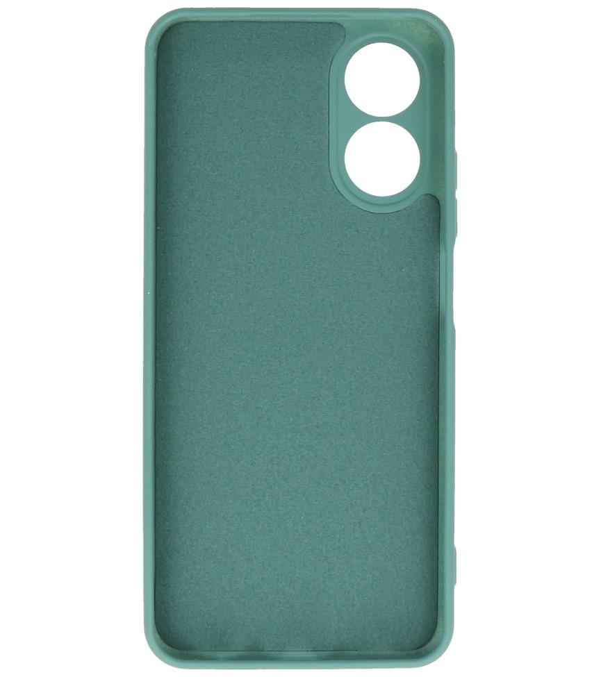 Fashion Color TPU Case Oppo A17 Dark Green