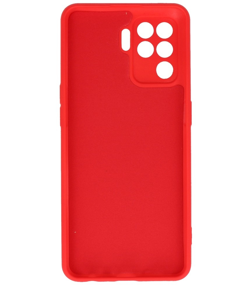 Fashion Color TPU-etui Oppo A94 4G Rød