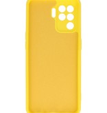 Funda TPU Color Moda Oppo A94 4G Amarillo