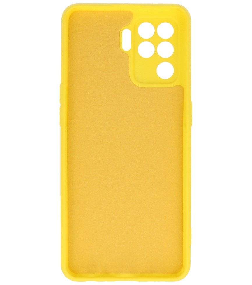 Funda TPU Color Moda Oppo A94 4G Amarillo