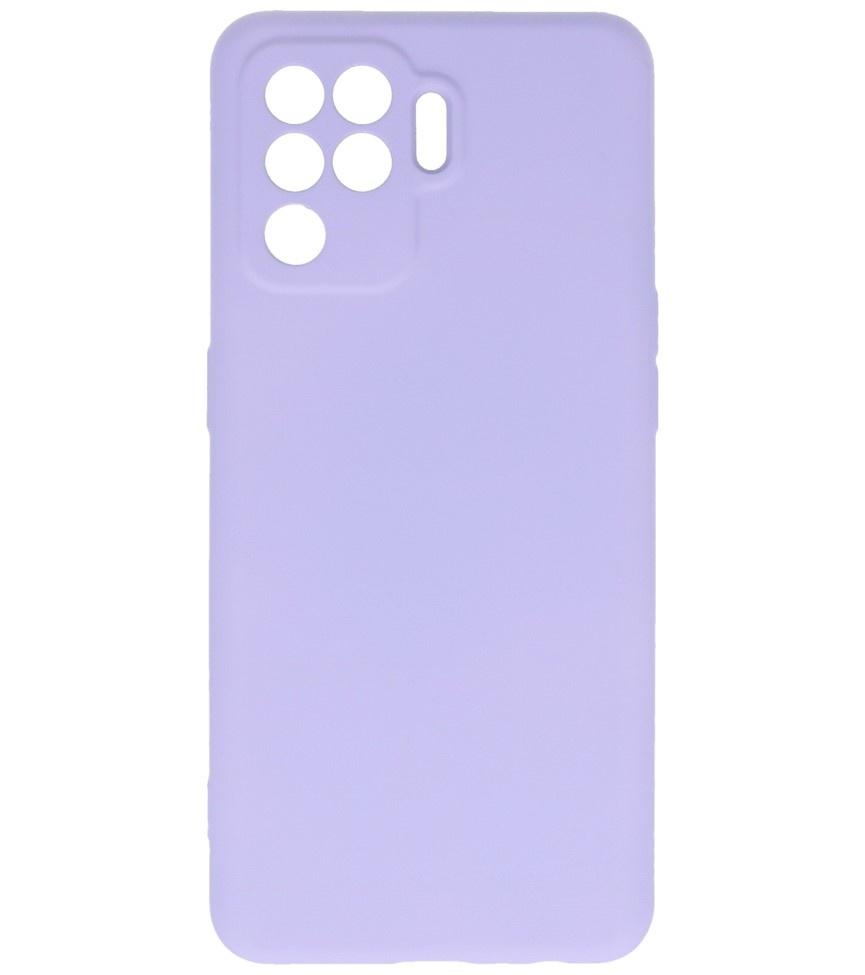 Fashion Color TPU Hoesje Oppo A94 4G Paars