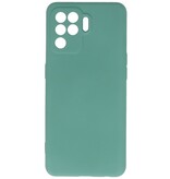 Custodia in TPU colore moda Oppo A94 4G verde scuro