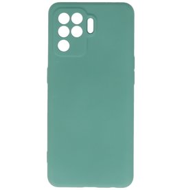 Custodia in TPU colore moda Oppo A94 4G verde scuro