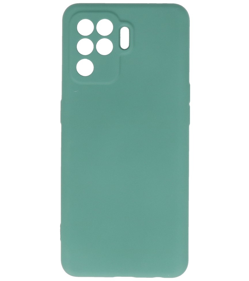 Custodia in TPU colore moda Oppo A94 4G verde scuro