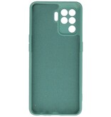 Custodia in TPU colore moda Oppo A94 4G verde scuro