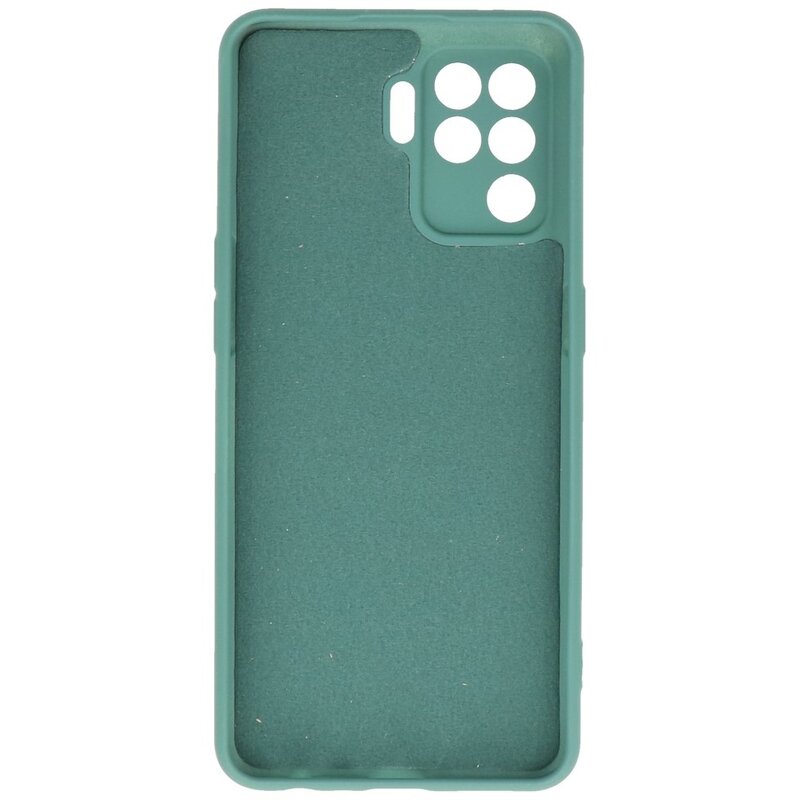 Custodia in TPU colore moda Oppo A94 4G verde scuro