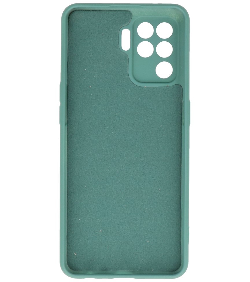 Custodia in TPU colore moda Oppo A94 4G verde scuro