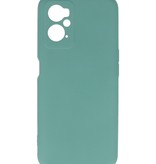 Fashion Color TPU-etui Oppo A96 (6,59 int) Mørkegrøn