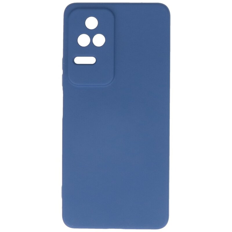Modefarvet TPU-cover Xiaomi Poco F4 Navy