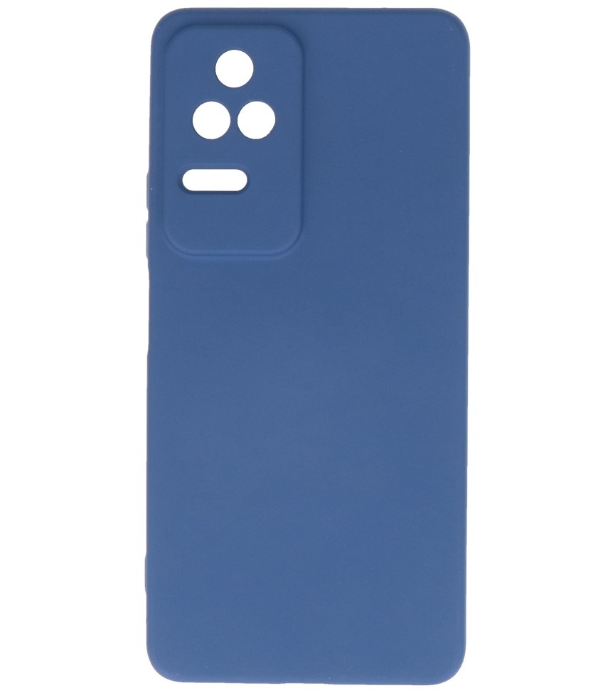 Modefarvet TPU-cover Xiaomi Poco F4 Navy