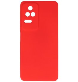 Fashion Color TPU Case Xiaomi Poco F4 Red