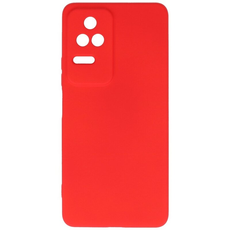 Modefarbe TPU-Hülle Xiaomi Poco F4 Rot