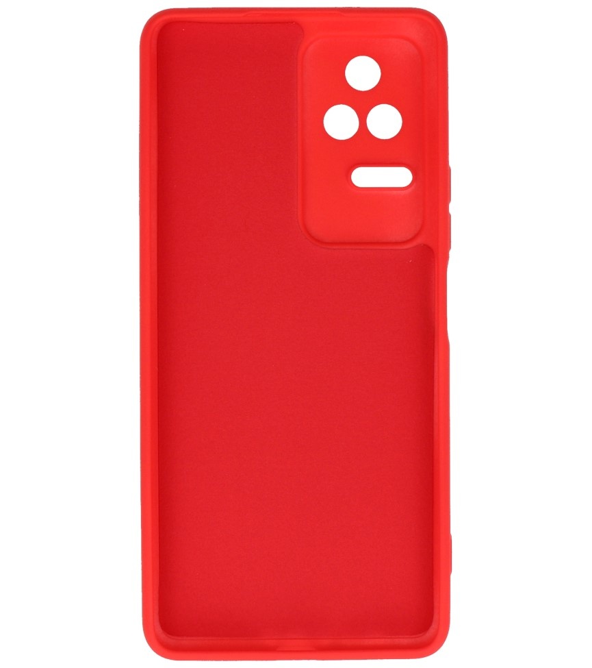 Fashion Color TPU-cover Xiaomi Poco F4 Rød