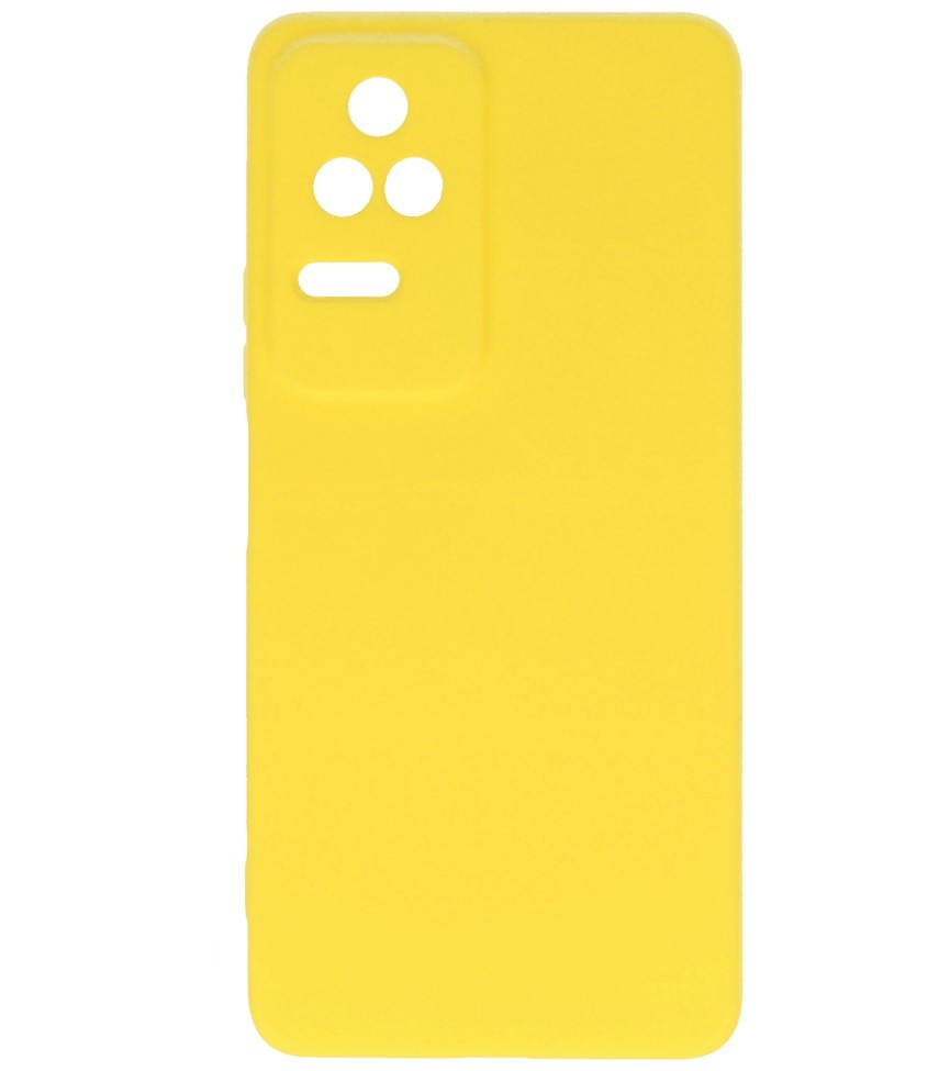 Fashion Color TPU Case Xiaomi Poco F4 Yellow