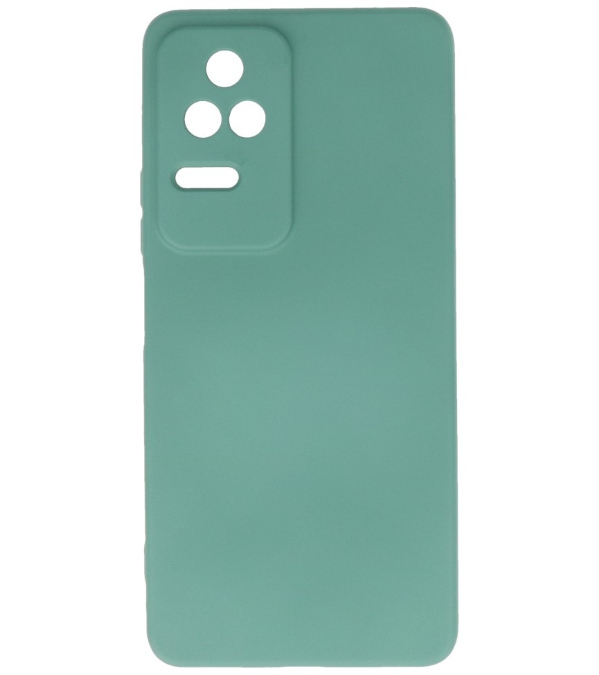 Fashion Color TPU-cover Xiaomi Poco F4 Mørkegrøn