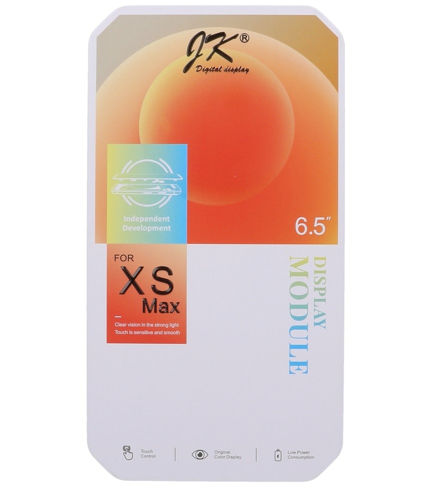 JK incell display til iPhone Xs Max + Gratis MF Full Glass Shop værdi € 15