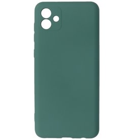Fashion Color TPU-cover Samsung Galaxy A04e Mørkegrøn