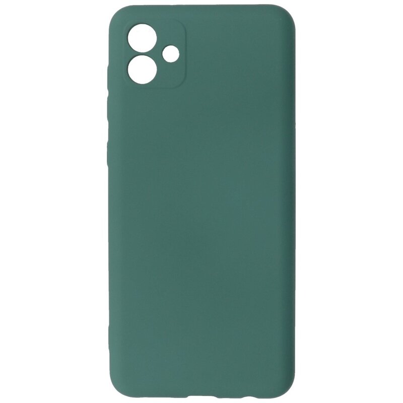 Fashion Color TPU Case Samsung Galaxy A04e Dunkelgrün