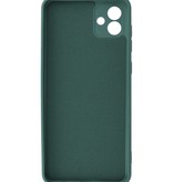 Custodia in TPU color moda per Samsung Galaxy A04e verde scuro
