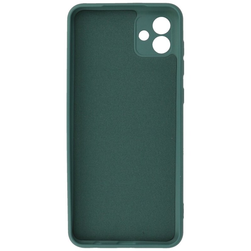 Custodia in TPU color moda per Samsung Galaxy A04e verde scuro